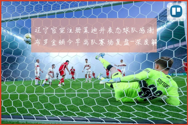 辽宁官宣注册莱迪并表态球队感谢布罗金顿今早离队赛场复盘-深度解析